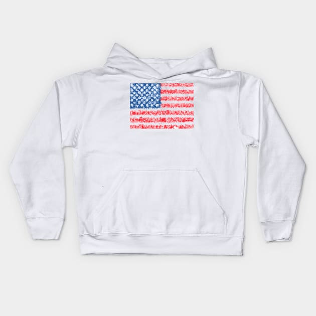 usa flag Kids Hoodie by BekimART